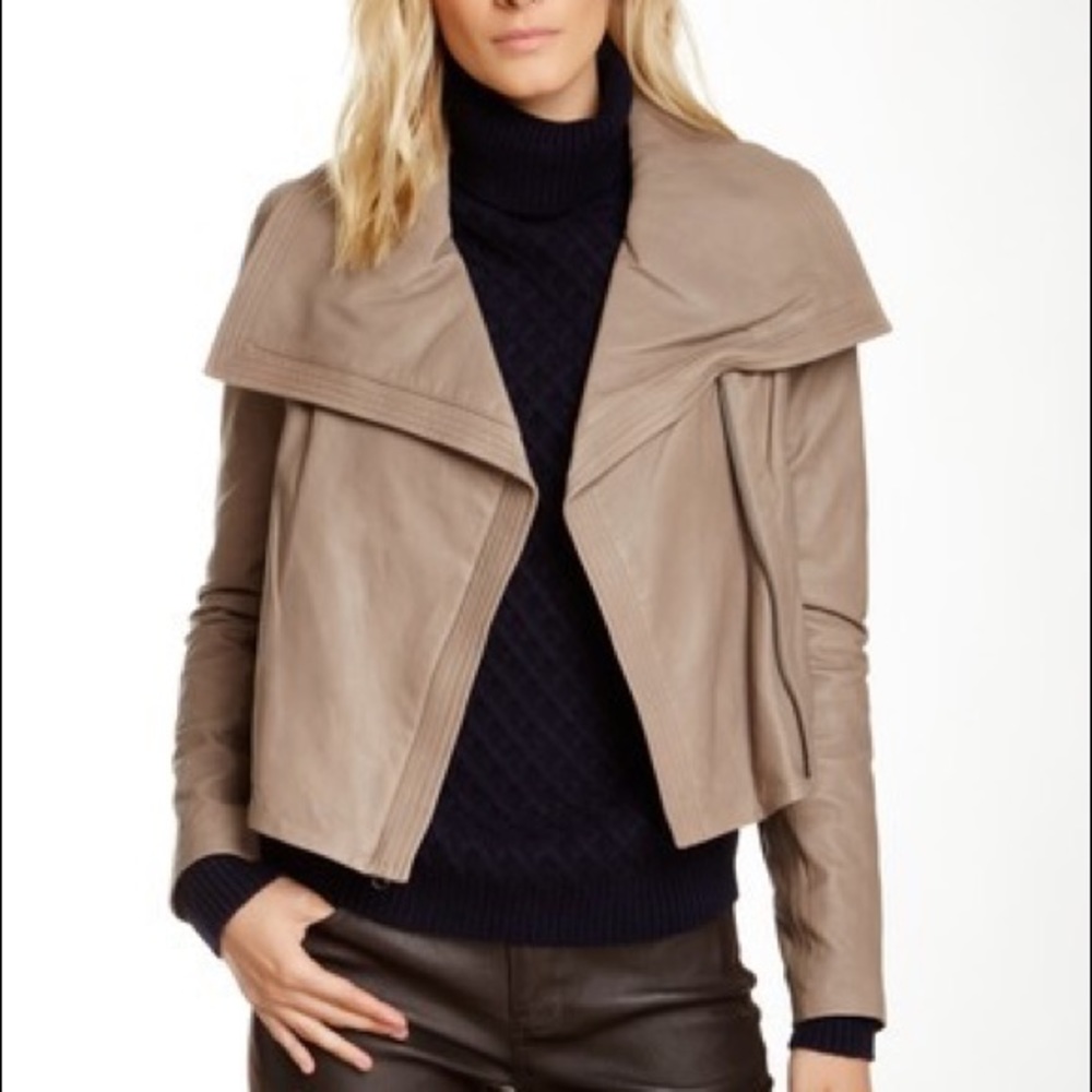 Vince Leather Motorcycle Jacket